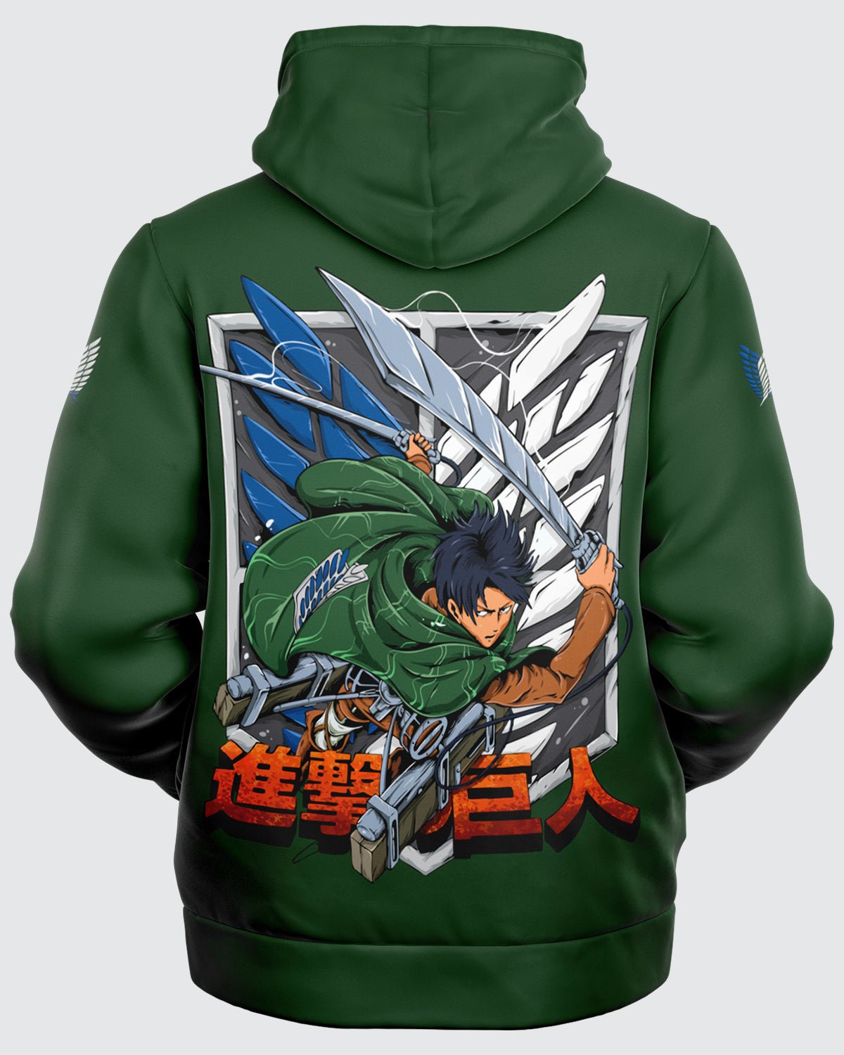 Levi Ackerman Microfleece Zip Hoodie • Attack On Titan - Rabbit Comic