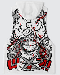 Luffy Gear 5 Sleeveless Hoodie • One Piece