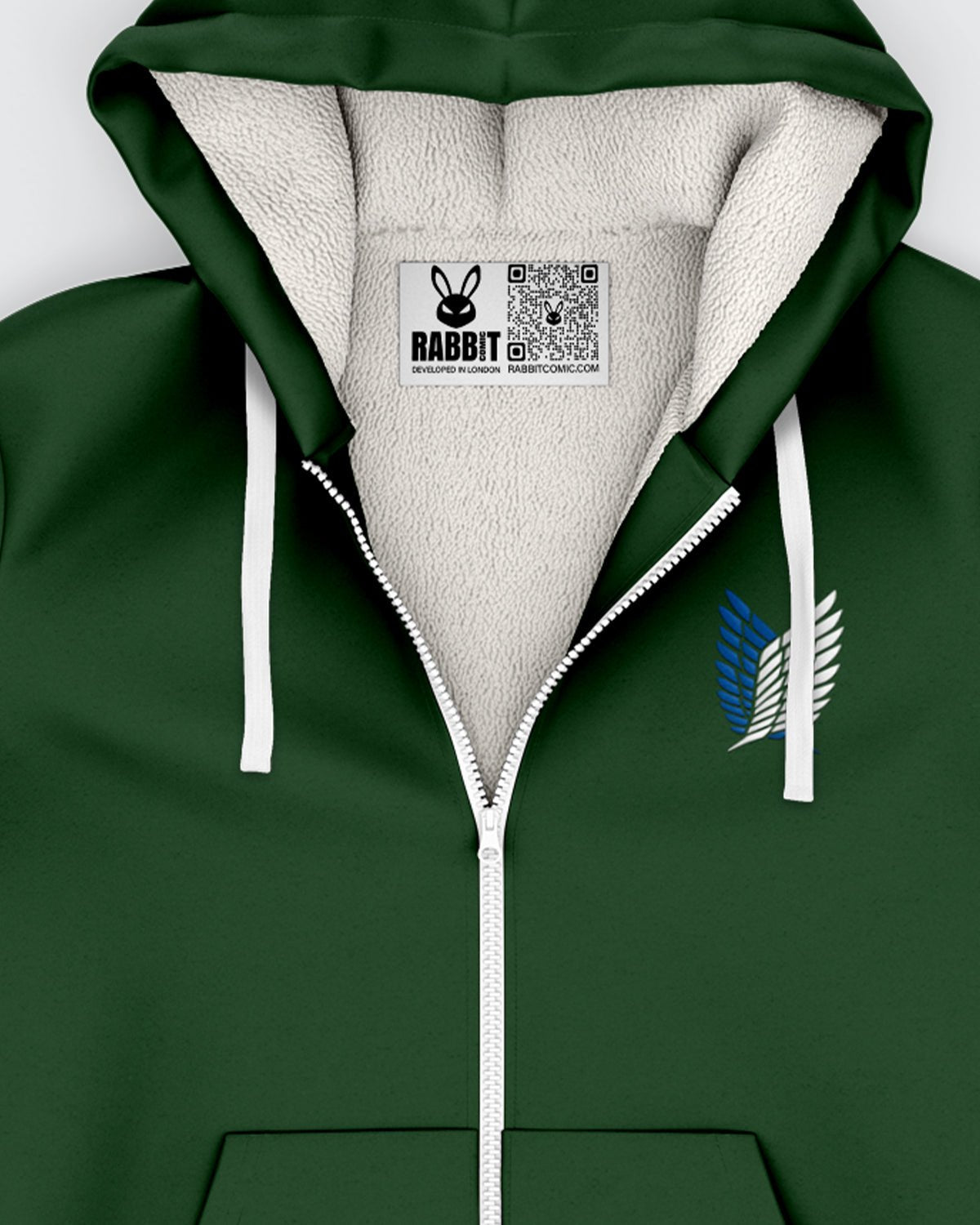 Levi Ackerman Microfleece Zip Hoodie • Attack On Titan - Rabbit Comic