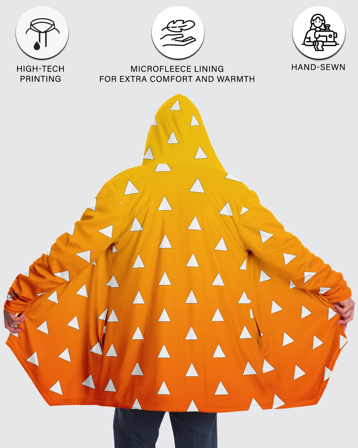 Zenitsu Agatsuma Cosplay Cloak • Demon Slayer