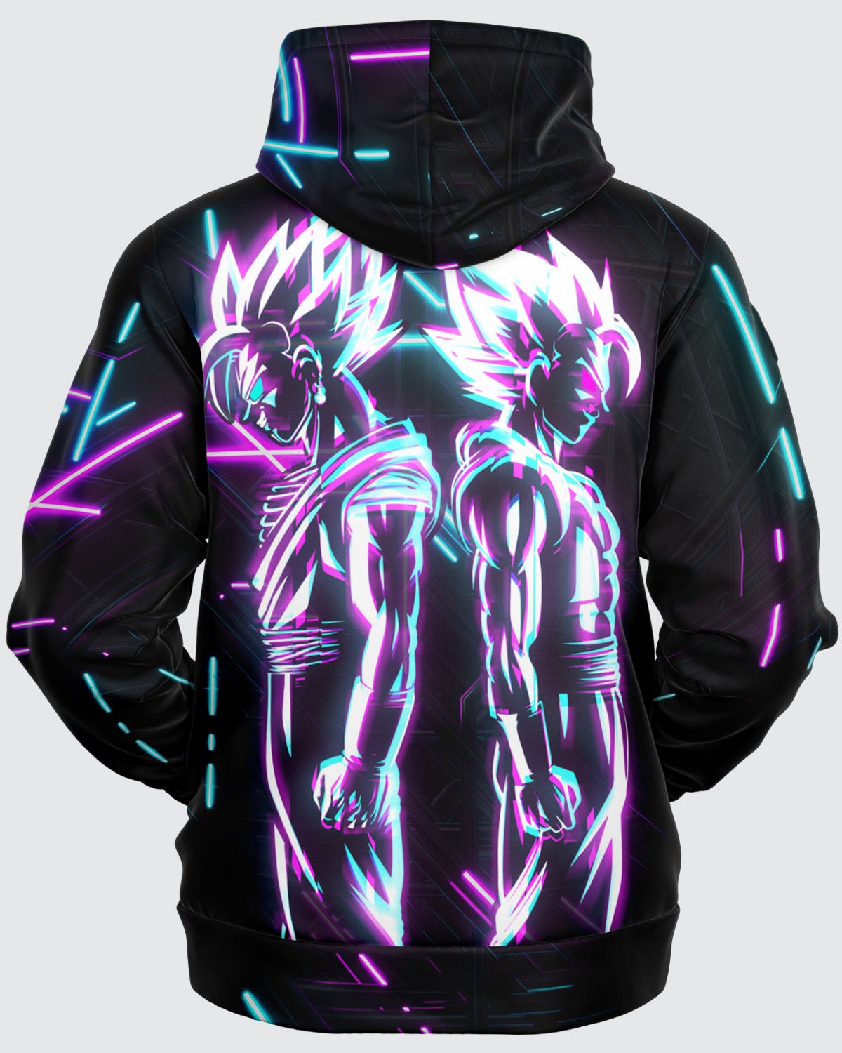 Goku and Vegeta Neon Hoodie • Dragon Ball - Rabbit Comic