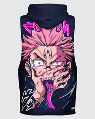 Sukuna Cursed Sleeveless Hoodie • Jujutsu Kaisen