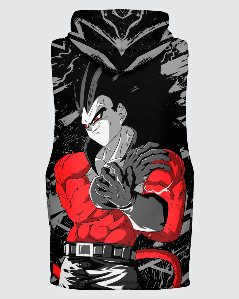 Vegeta SSJ4 Sleeveless Hoodie Dragon Ball Rabbit Comic