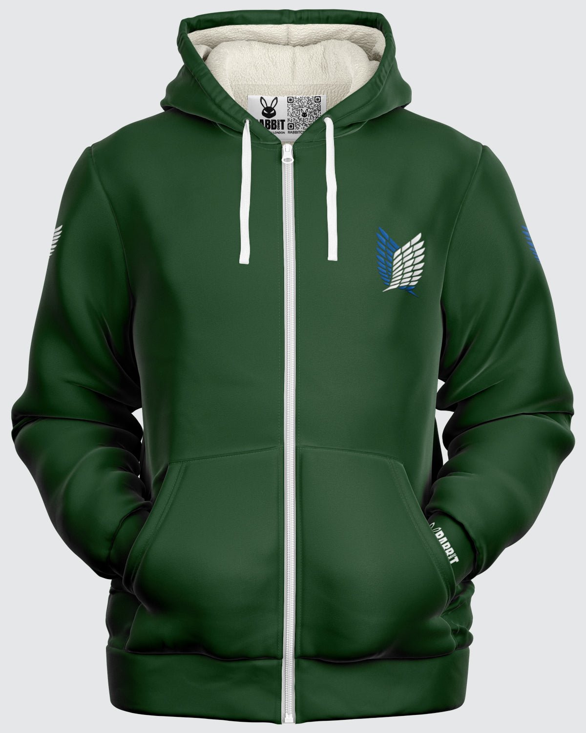 Levi Ackerman Microfleece Zip Hoodie • Attack On Titan - Rabbit Comic