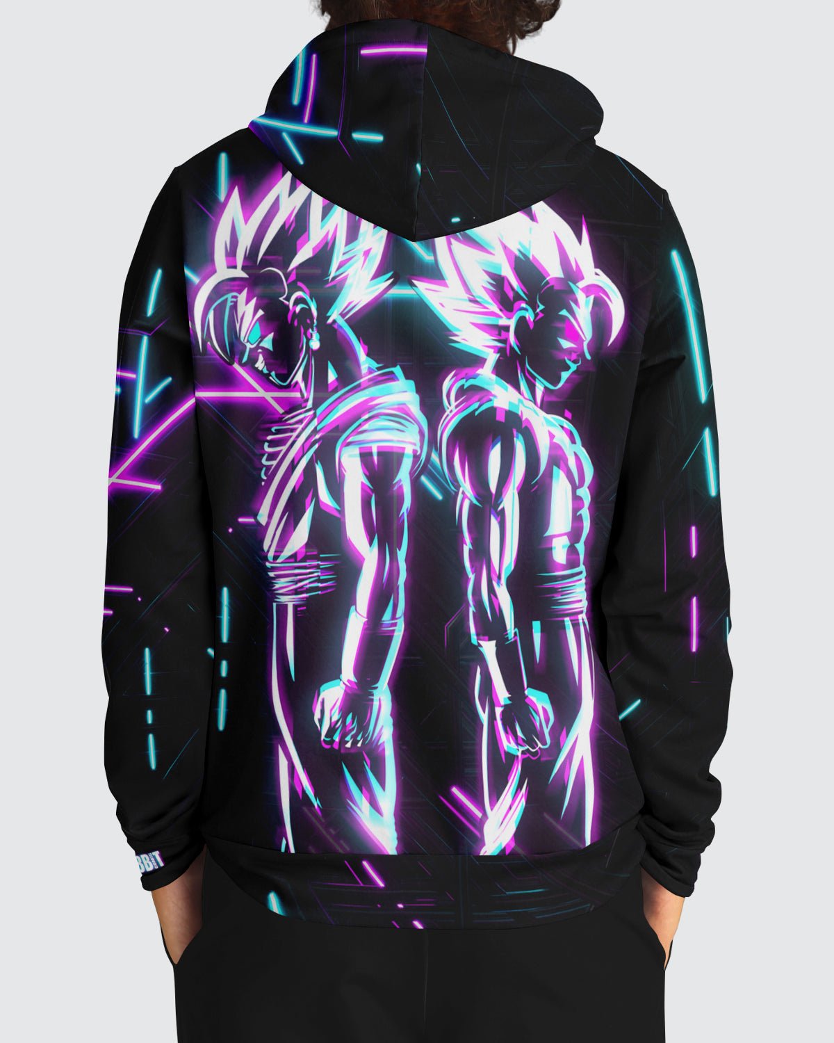 Goku and Vegeta Neon Hoodie • Dragon Ball - Rabbit Comic