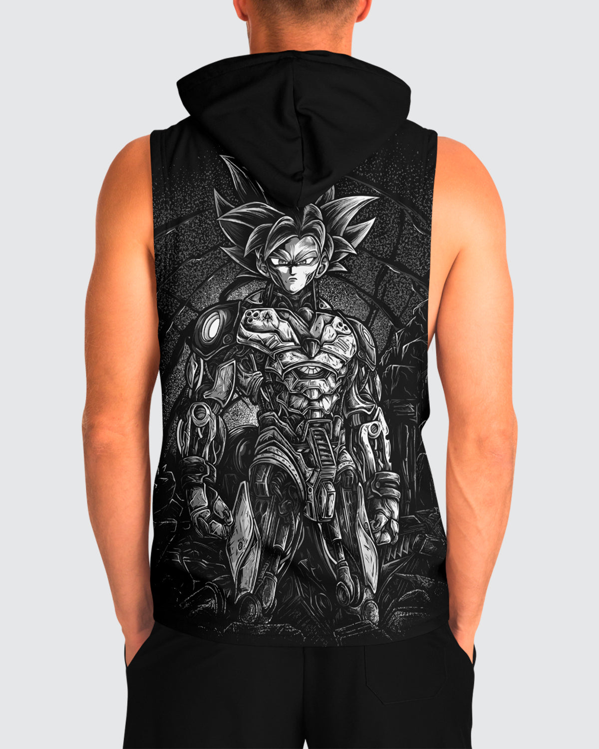 Goku Machine Sleeveless Hoodie • Dragon Ball
