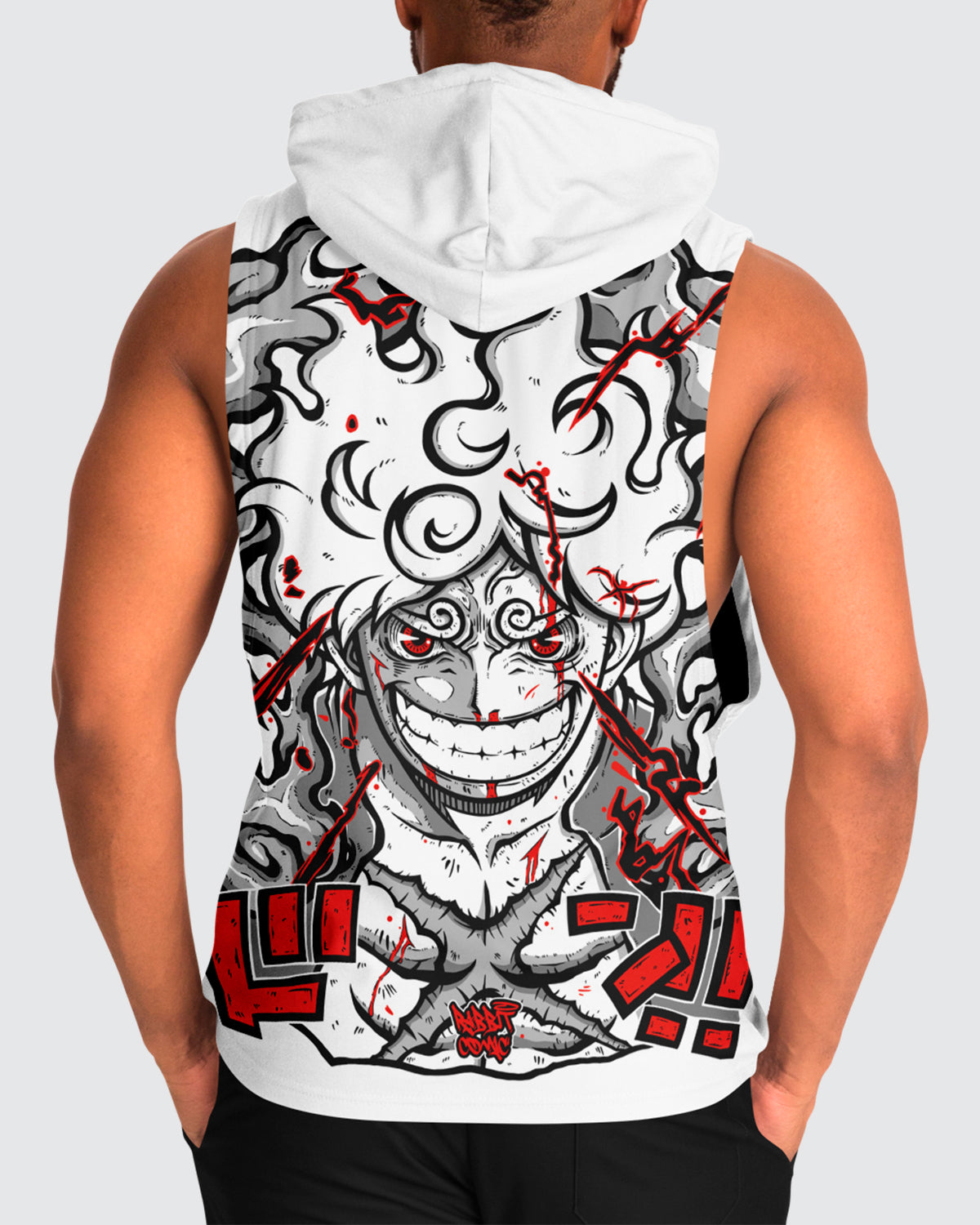 Luffy Gear 5 Sleeveless Hoodie • One Piece