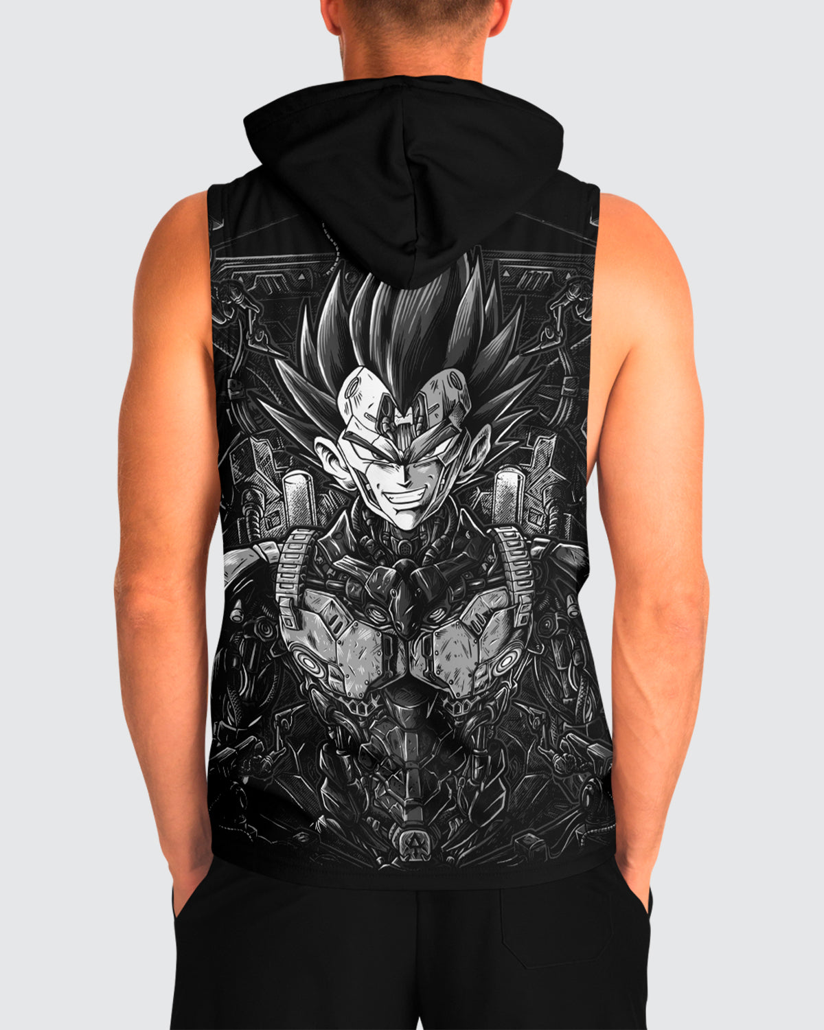 Vegeta Machine Sleeveless Hoodie • Dragon Ball