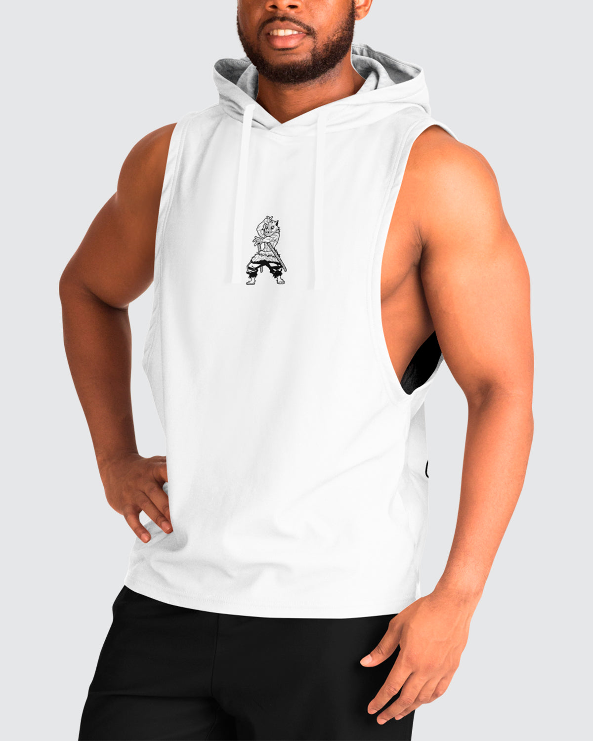 Inosuke Sleeveless Hoodie • Demon Slayer