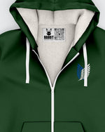 Levi Ackerman Microfleece Zip Hoodie • Attack On Titan - Rabbit Comic