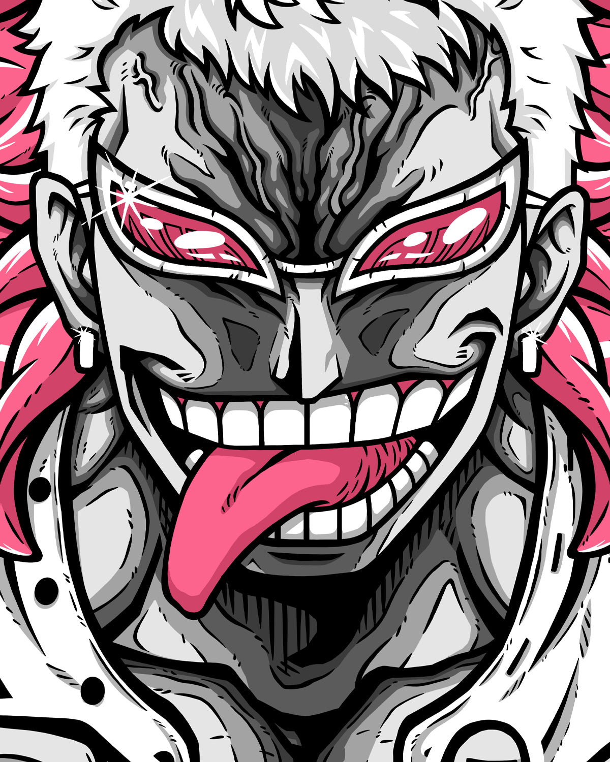 Doflamingo Joker Sleeveless Hoodie • One Piece