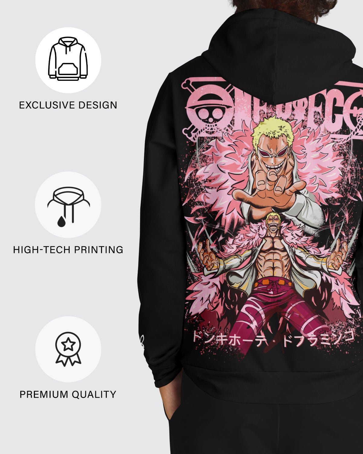 Donquixote Doflamingo Hoodie • One Piece - Rabbit Comic