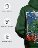 Levi Ackerman Microfleece Zip Hoodie • Attack On Titan - Rabbit Comic